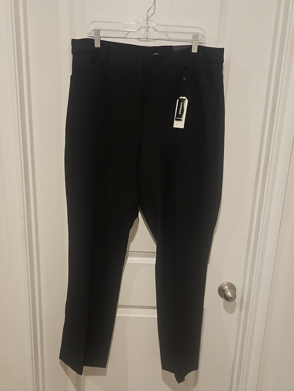 NWT Express High Waisted Supersoft Twill Bootcut Pant Black Size XL - Picture 4 of 12